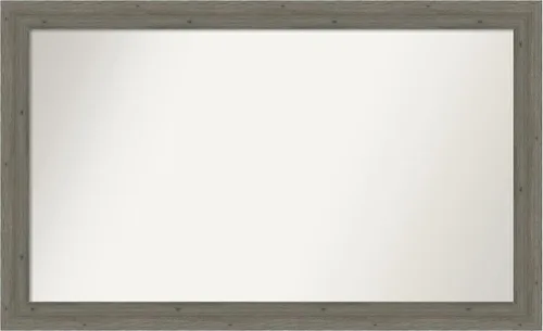 Miniatura 320 de Amanti Art Espejo de pared personalizado no biselado (24.5 x 24.5 pulgadas), marco gris marrón alta, varios tamaños personalizados, espejo de baño