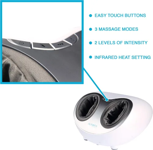 Miniatura 5 de Aurora Health & Beauty Masajeador de pies de compresión de aire Shiatsu con terapia de calor