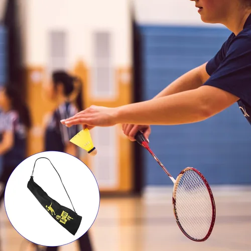 Miniatura 2 de M METERXITY Bolsa de raqueta de bádminton – Bolsa de tela de terciopelo con cordón, bolsa de almacenamiento para raqueta, para hombres, mujeres