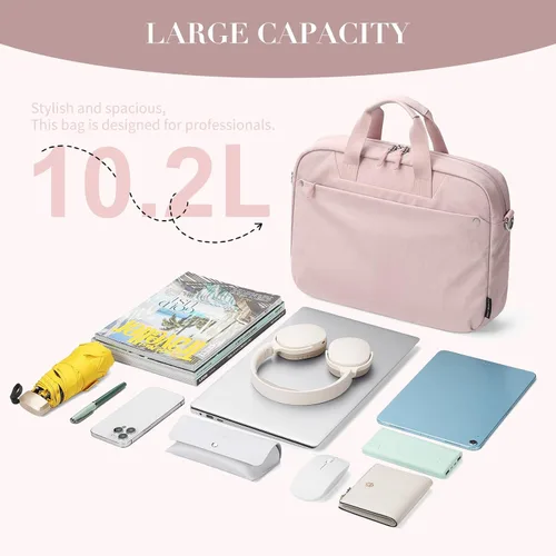 Miniatura 5 de Bolsa de mano para laptop para mujer, bolsa de mano informal para profesores de negocios, bolsa cruzada A-Rosa