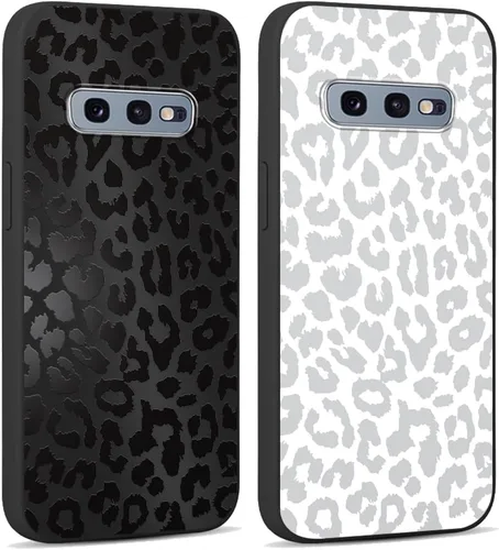 Miniatura 90 de 2 Pack Funda con lindo estampado de chita para Samsung Galaxy S22 Ultra 5G de 6.8", Fundas con patrón de leopardo de lujo, diseño de silicona suave