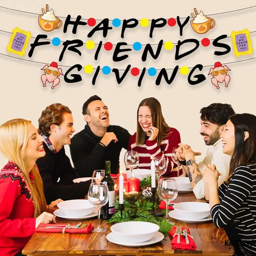 Miniatura 6 de KatchOn, Cartel de regalo de amigos felices – grande de 10 pies, sin bricolaje Decoraciones de amigos para fiestas de regalos de amigos felices