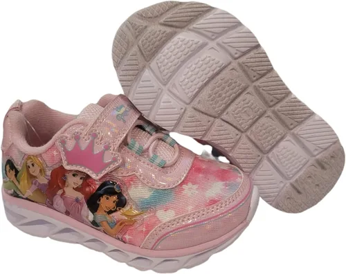 Miniatura 5 de Disney Princesses - Tenis deportivos iluminados, color rosa (bebé), talla 10