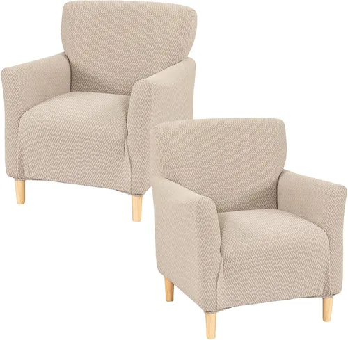 Miniatura 55 de Fundas estampadas para sillón de banquete fundas suaves para sillón de 1 pieza, fundas elásticas para silla de sala de estar, funda antideslizante