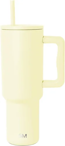 Miniatura 38 de Simple Modern - Vaso Trek de 30 onzas con asa y tapa con sorbete, taza de viaje de acero inoxidable con aislamiento, apta para portavasos Sea