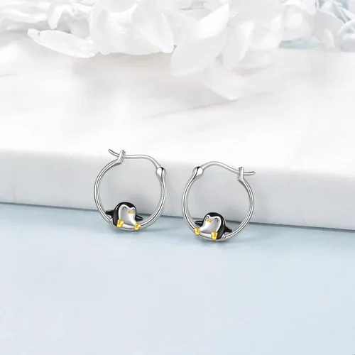 Miniatura 2 de VONALA Aretes de aro pequeños de plata de ley 925, lindos regalos de cumpleaños para mujer