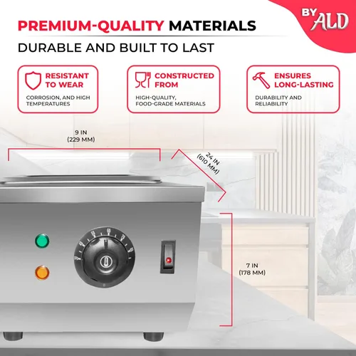 Miniatura 8 de ALDKitchen - Olla para derretir chocolate, calentador eléctrico de alimentos, derretidor profesional de dulces, 110 V
