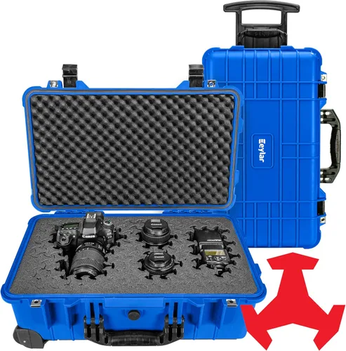 Miniatura 16 de Eylar Estuche rígido de 22 pulgadas con rodillo de mano con espuma Ragar XP Crosslink reconfigurable y reutilizable, impermeable, a prueba de golpes