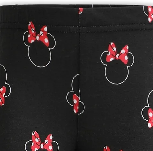 Miniatura 7 de Disney Minnie Mouse - Conjunto de suéter y pantalones de leggings para niñas pequeñas - grisrosa