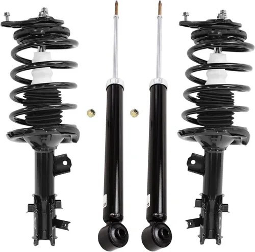 Miniatura 127 de Detroit Axle - Puntales y Amortiguadores para Chevy Traverse Buick Enclave GMC Acadia Saturn Outlook 2007-2012, 2 puntales delanteros con resorte