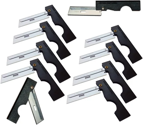 Miniatura 3 de Maquinilla de afeitar plegable (paquete de 10) para kits de supervivencia y primeros auxilios Naranja