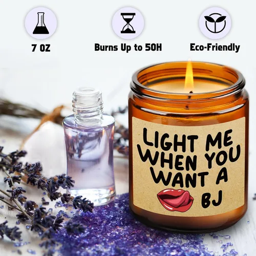 Miniatura 4 de Velas perfumadas de lavanda para hombres, regalos traviesos para él, regalo divertido de esposa, aniversario, día más dulce, día de San Valentín