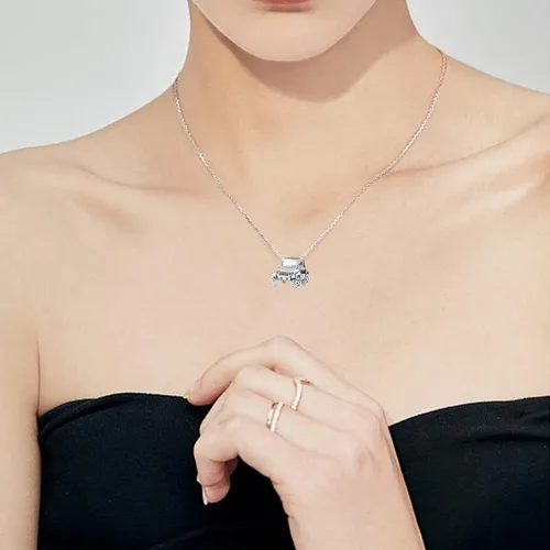 Miniatura 4 de LUXILLA Abalorio de plata de ley 925 para madre, hija, abuela, para familia, amor, madre, hija, abuela, para pulseras, collares, dijes, joyas