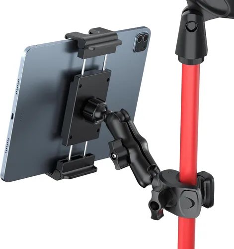 Miniatura 7 de PLDHPRO Soporte para iPad para Soporte de Micrófono, Soporte Ajustable de 2 Etapas Más Largo para Teléfono Tableta Música Micrófono, Montaje que se