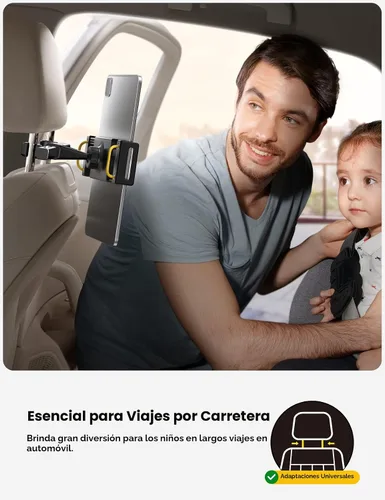 Miniatura 2 de Lamicall Soporte para reposacabezas de tableta de automóvil, soporte para reposacabezas de asiento trasero de automóvil, soporte para tableta