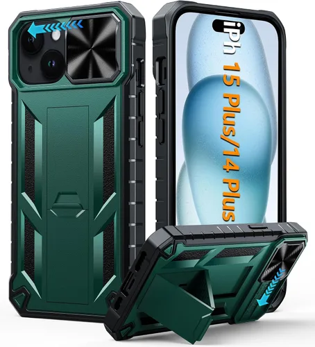 Miniatura 75 de FNTCASE for iPhone 11-Pro Phone Case: Military Grade Drop Proof Mobile Cover with Kickstand & Slide Rugged Shockproof Bumper Heavy Duty Protector
