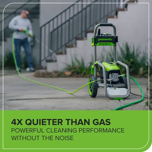 Miniatura 11 de Greenworks Pro - Lavadora de presión eléctrica sin escobillas 2300 PSI (Certificada SGS) 2.3 GPM Máx. / 1.2 GPM