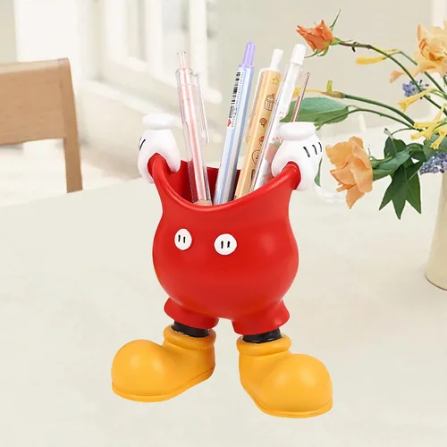 Soporte para bolígrafo para escritorio, soporte para brochas de maquillaje, bonito soporte para bolígrafos, decoración de escritorio de oficina,