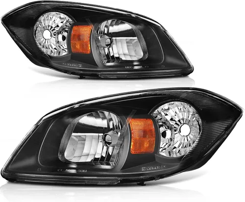 Miniatura 31 de Conjunto de faros delanteros para Chevy Avalanche 1500 2003-2006 para Avalanche 2500 03-06 para 1500 Classic 2007 carcasa negra reflector ámbar