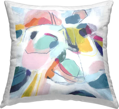 Miniatura 15 de Stupell Industries - Orange Coral Pattern Indoor Pillow, 18 x 18 - Made in USA - By Gail Fraser