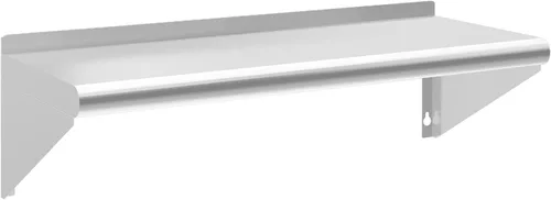 Miniatura 19 de Estante de acero inoxidable de 12 x 36 pulgadas, estantes de acero inoxidable comerciales de 300 libras para montaje en pared, estantes de metal 1