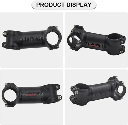 Miniatura 4 de Alfa Pasca Carbon Road Bike Stem MTB Carbon Stem Carbon Fiber Road Bicycle Stem Carbon Fiber+Aluminum Alloy 25.4 Stem 50/60/70/80mm