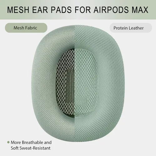 Miniatura 7 de GEVO Almohadillas mejoradas para los oídos de repuesto para auriculares Apple AirPods Max 2024, almohadillas de tela de malla, almohadillas