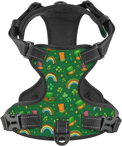 Miniatura 19 de 250th USA Anniversary Reflective Dog Harness No Pull Soft Vest Harness for Small Medium Large Dog Puppy Pets (Small Size)