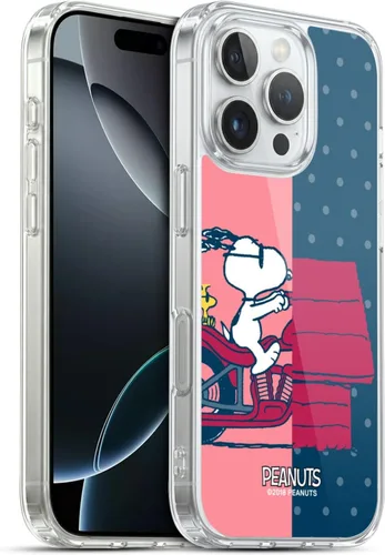 Miniatura 277 de Head Case Designs Funda de gel con licencia oficial de Peanuts Snoopy & Woodstock Halfs and Laughs [protección de grado militar] compatible