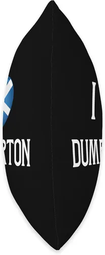 Miniatura 2 de I Love Dumbarton Scotland Flag Heart Saltire Scottish Throw Pillow