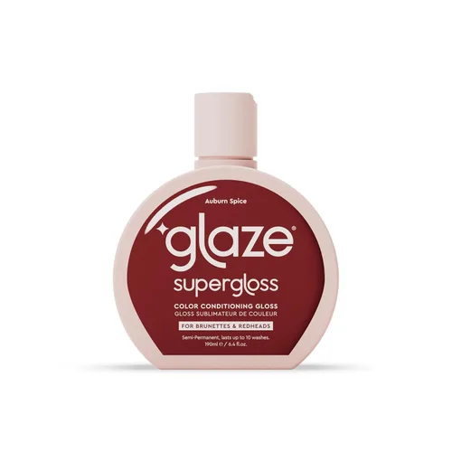 Glaze Brillo Acondicionador de Color - Hidratante con Tinte para Cabello Castaño o Rojo, Potencia el Color y el Brillo, Repara el Daño - Auburn