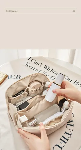 Miniatura 2 de Lently Bolsa de maquillaje, bolsas de cosméticos de viaje para mujer, bolsa organizadora de maquillaje, bolsa de maquillaje, bolsa de maquillaje
