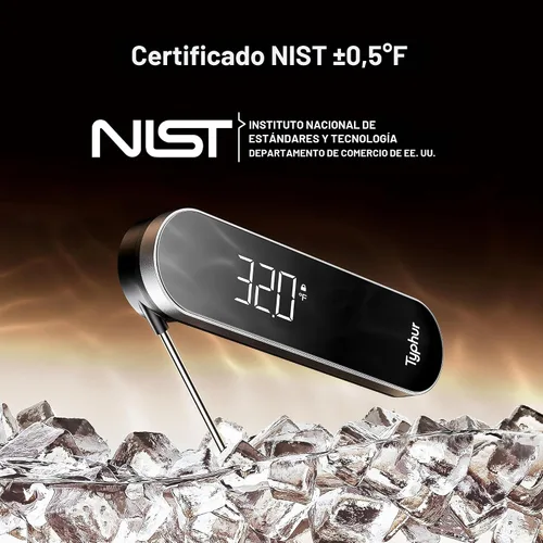 Miniatura 4 de Typhur InstaProbe Core - Termómetro digital para carne de lectura instantánea de 0.5 segundos, con pantalla legible a la luz del sol para cocinar