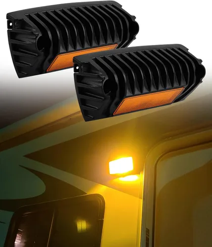 Miniatura 7 de Chelhead Luz LED de 800 lm para porche de caravana, luz exterior de 12 V, iluminación de repuesto ámbar, luces LED de escena compatibles con casas