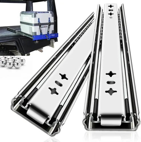 YENUO - Rieles para cajones resistentes de extensión completa 12 14 16 18 20 22 24 26 28 30 32 34 36 38 40 Pulgadas de montaje lateral con