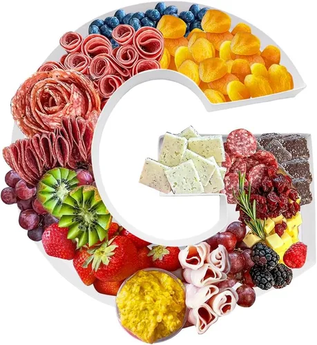 Miniatura 10 de Bandeja de cartón de 12 pulgadas con forma de cartón, para dulces de papel maché, embutidos de cumpleaños (S)