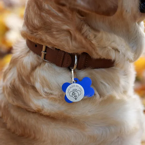 Miniatura 3 de Needzo Medalla de San Francisco para collar de perro, dije de medallón de San Patrono para mascotas, regalos religiosos para nuevos dueños