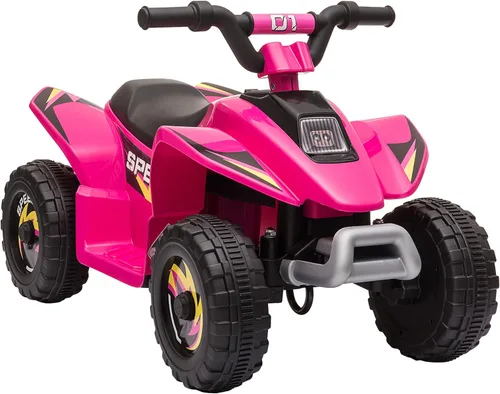 Miniatura 10 de Aosom 6V ATV para niños de 4 ruedas, vehículo con batería y motor eléctrico, cuatrimoto con cambio de marcha hacia adelante/en reversa para niños