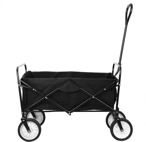 Miniatura 2 de Kaito TC3015 Carro utilitario plegable para exteriores con ruedas de 8 pulgadas y mango acolchado (negro)