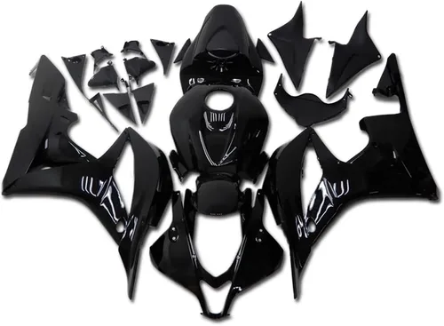 Carenado negro brillante para Honda 2007 2008 CBR600RR CBR 600RR nueva inyección ABS plásticos cuerpo kit cuerpo trabajo 07 08