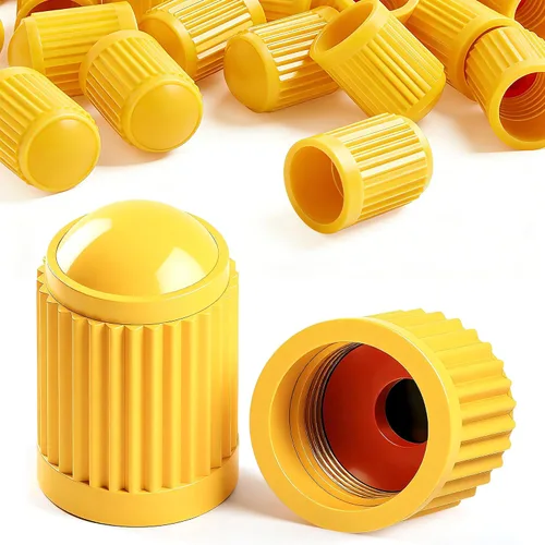 Miniatura 35 de 30 piezas de tapas de vástago de válvula de neumático TPMS, tapas de vástago de válvula de rueda de plástico negro para TR20008 TPMS, tapas