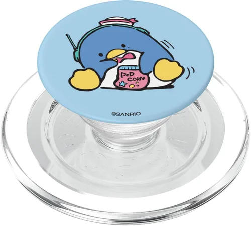 Sanrio Tuxedosam Snacks and Music PopSockets PopGrip: agarre intercambiable para teléfonos y tabletas PopSockets MagSafe PopGrip para iPhone