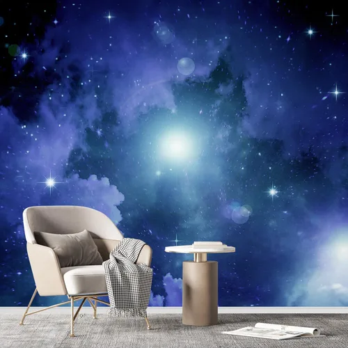 Miniatura 3 de SIGNFORD - Papel tapiz de estilo galáctico, removible para dormitorio o sala de estar 100 x 144 pulgadas Galaxia-1911-m01