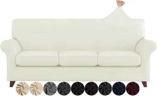 Miniatura 18 de ZNSAYOTX Fundas para sillas de sala de estar con brazos antideslizantes y elásticas para sillón, fundas de elastano para sillón, fundas protectoras
