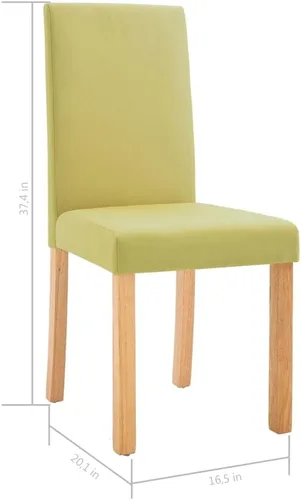 Miniatura 2 de 2-Pack Black Fabric Dining Chairs with Rubber Wood Frame, Modern Farmhouse Accent Chairs for Kitchen Dining Room, Comfortable Upholstered Seats