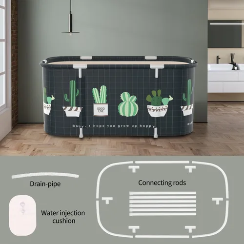 Miniatura 3 de Bañera Plegable Portátil, Bañera de Remojo Plegable para Adultos, Bañeras Independientes, Bañera de Agua Caliente, Baño de Hielo, Bañera SPA