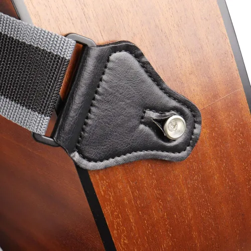 Miniatura 6 de Correa de guitarra con 3 soportes para púa, para guitarra eléctrica y acústica