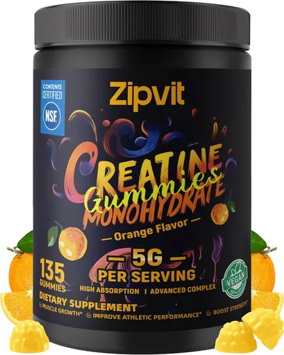 Miniatura 10 de Gomitas de monohidrato de creatina, gomita de creatina certificada por la NSF, dosis de 0.18 oz para hombres y mujeres para apoyar los músculos