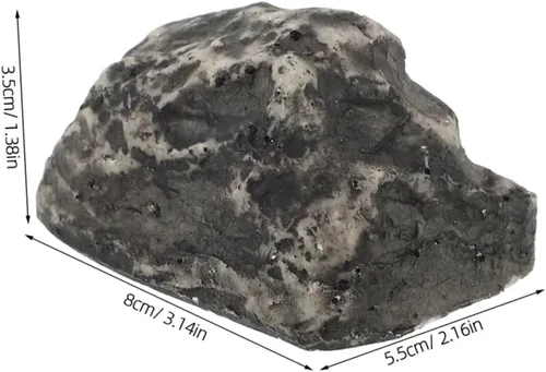 Miniatura 2 de VOSAREA 3 piezas de llavero de piedra realista para exteriores, resistente a la intemperie, oculta, para almacenamiento seguro de jardín que combina
