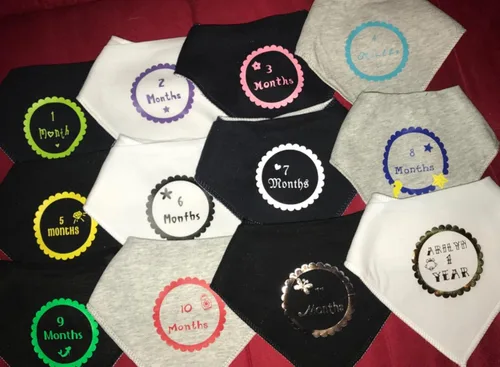 Miniatura 5 de Maiwa Baberos bandana de algodón para bebés, niñas y niños para babear y dentición, paquete de 8 Multihbqh